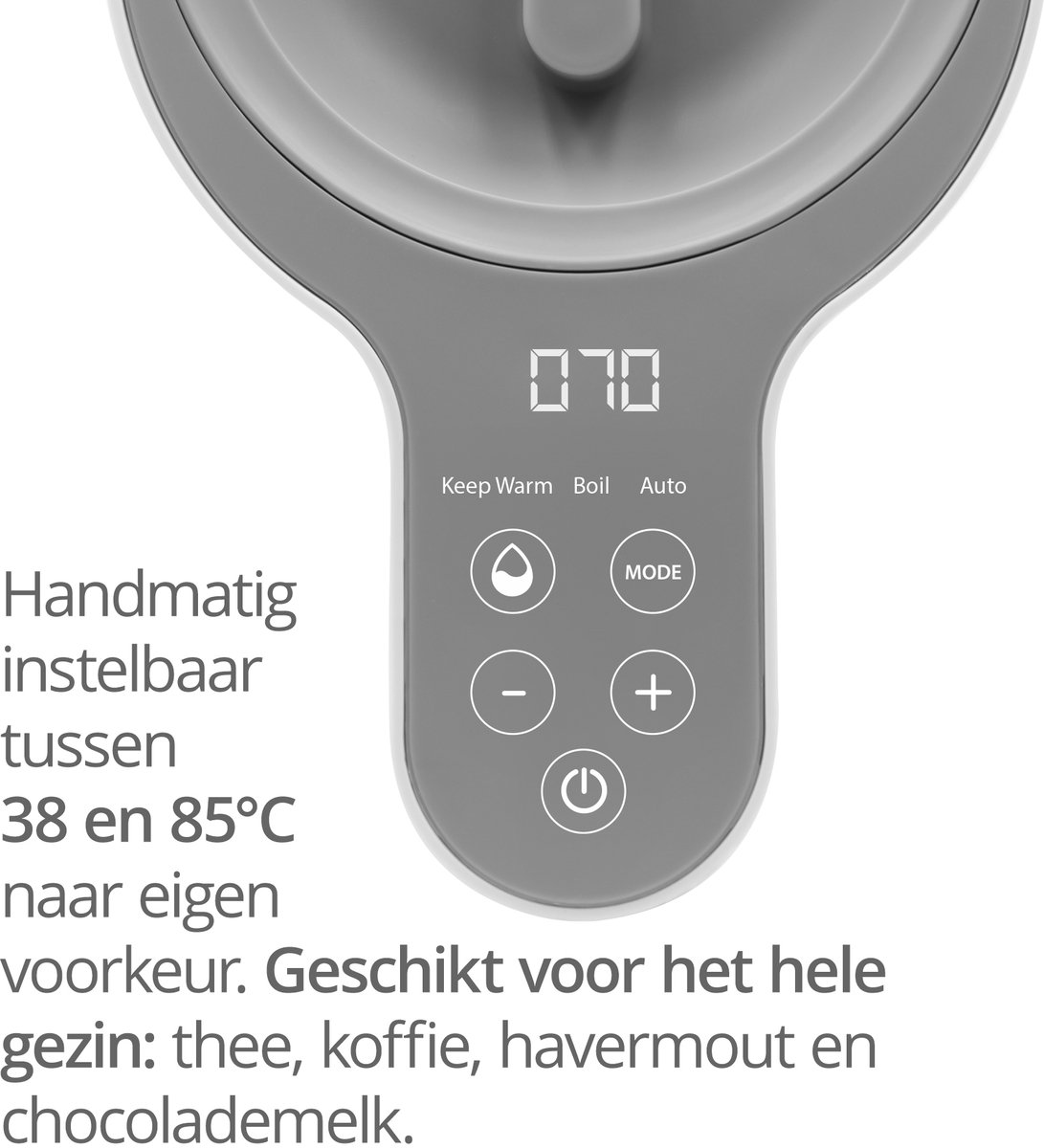 LUVION® EasyMix Instant Warmer Waterdispenser Wit - 2 in 1 - Baby Flessenwarmer & Heetwaterdispenser thumbnail 5