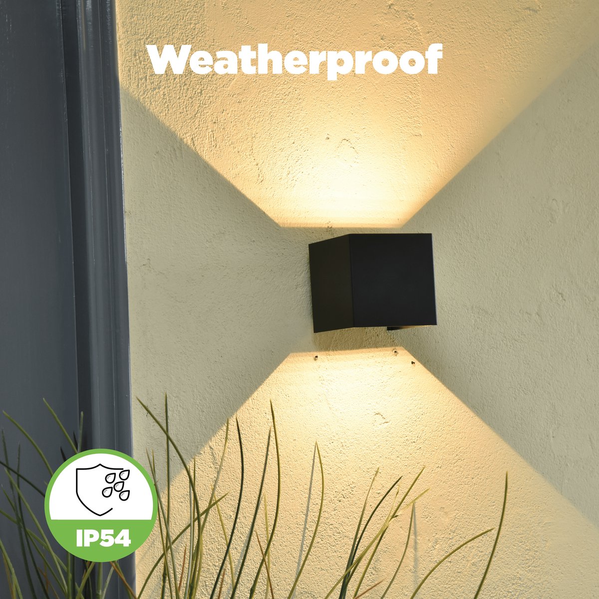 Lutec Qadra - LED wandlamp voor buiten