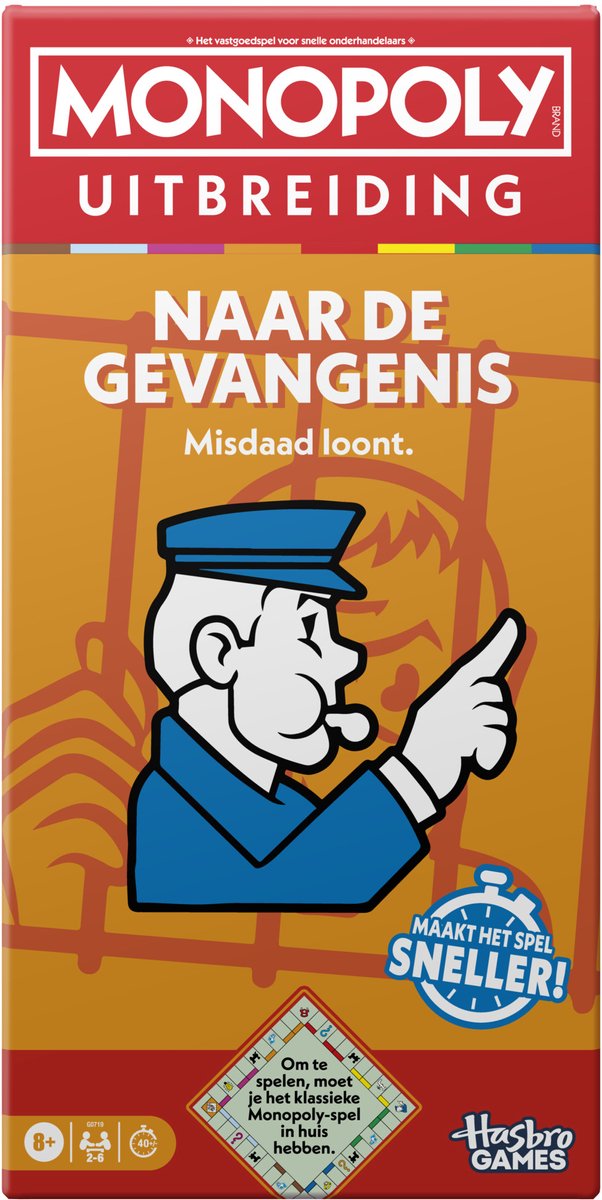 Monopoly Naar de gevangenis - Uitbreiding voor Monopoly - Gezelschapsspel — afbeelding 2
