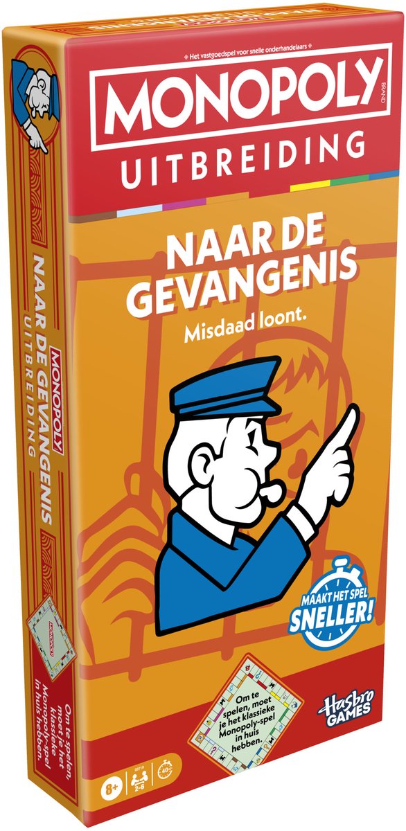 Monopoly Naar de gevangenis - Uitbreiding voor Monopoly - Gezelschapsspel — afbeelding 7