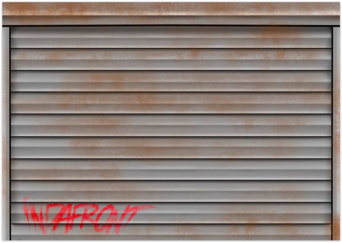 Roldeur (Roller Door) Graffiti Stickers - 50 stuks