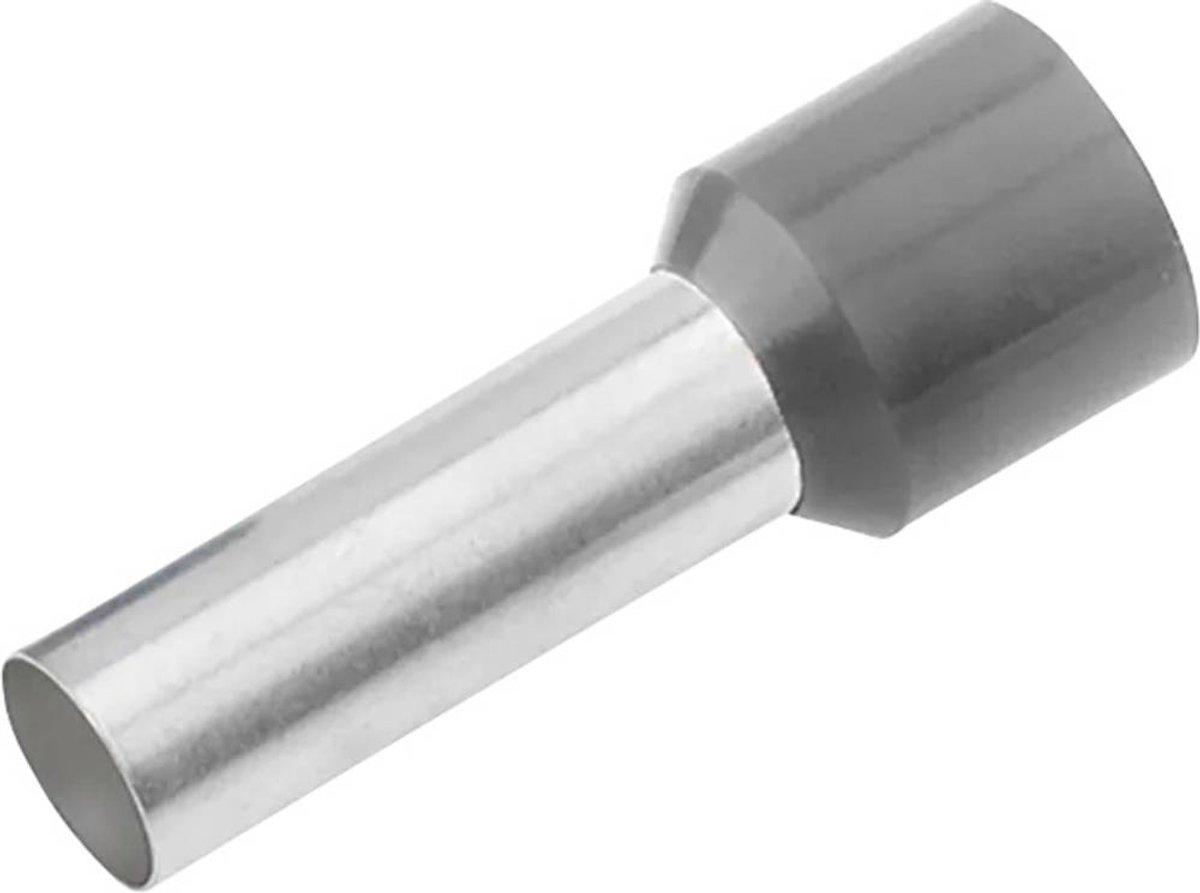 Cimco 187021 Adereindhulzen 4 mm² Deels geïsoleerd Grijs 100 stuk(s)