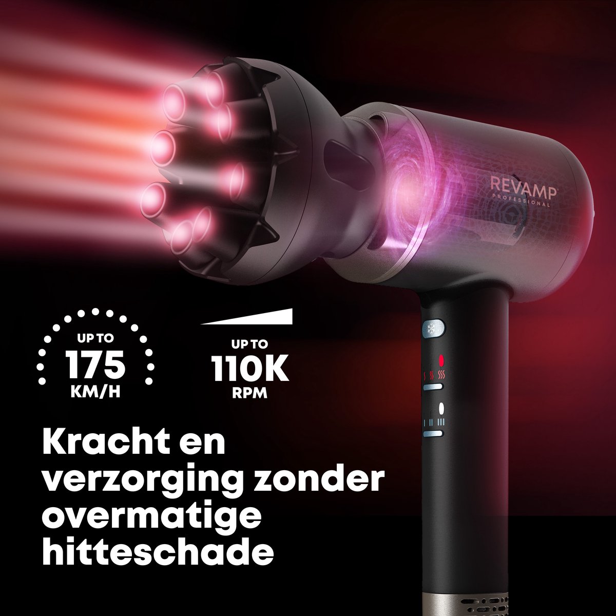 Revamp DR7000 Fohn met Diffuser - Haardroger Inclusief 4 - afbeelding 3