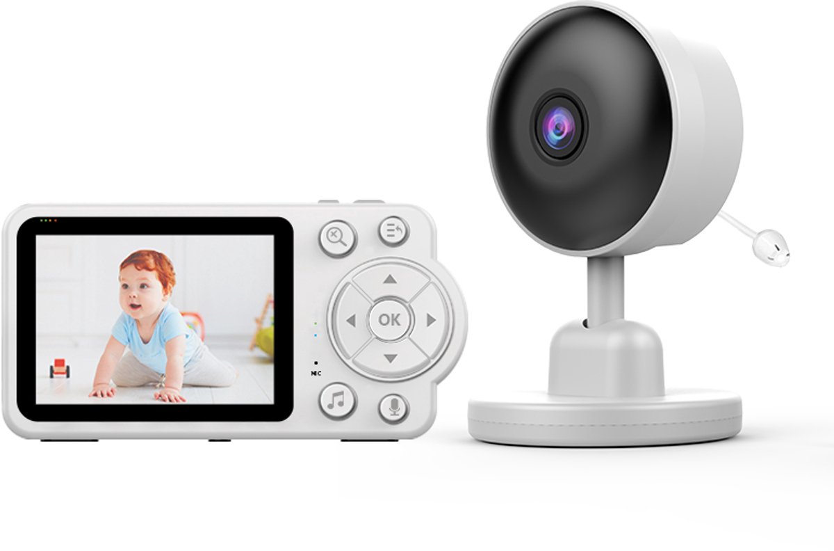 TKMARS Babyfoon met Camera HD Nachtzicht 2,8 inch Scherm