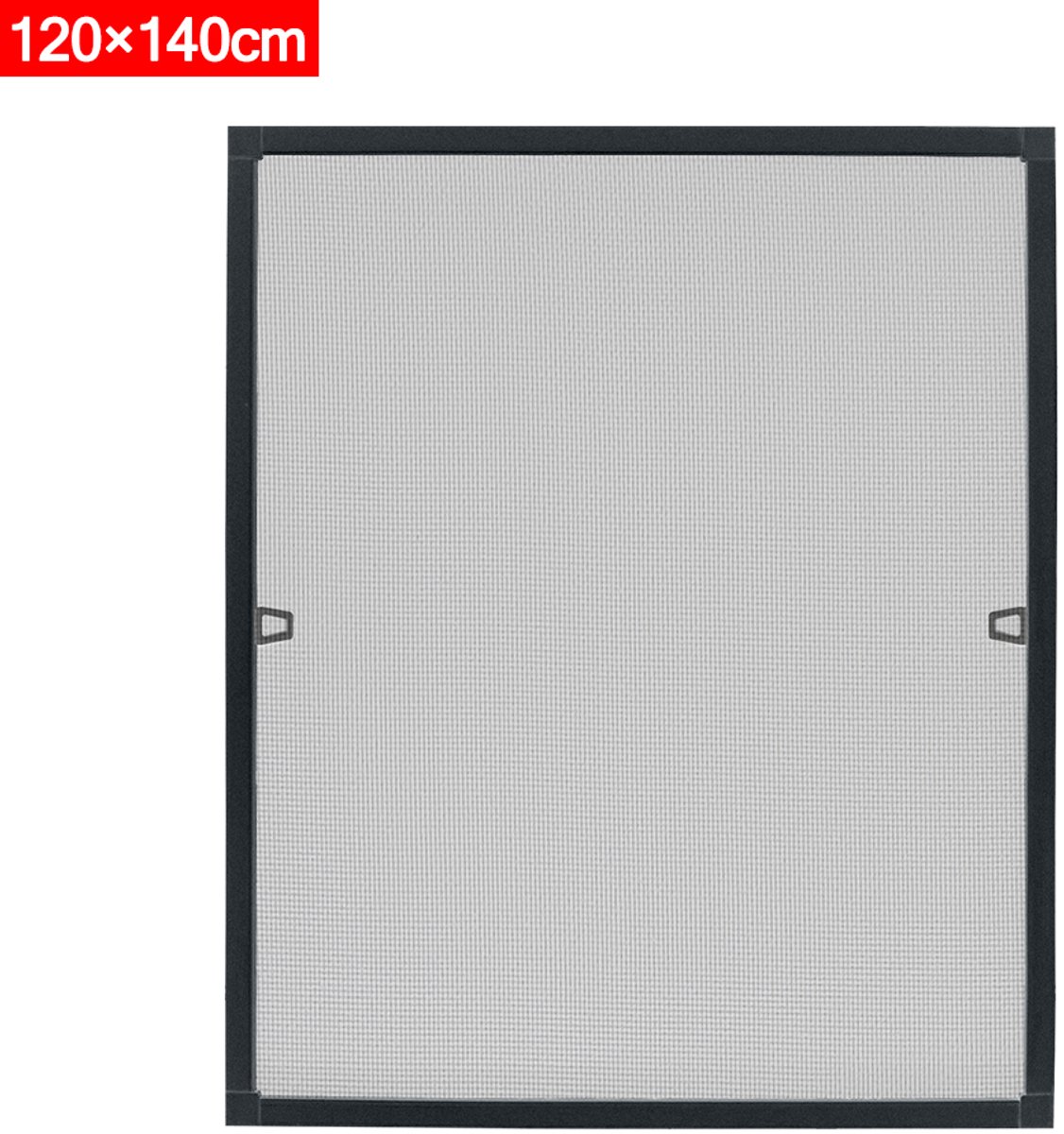 Vliegenhor raam insectenwering 120x140cm vliegenhor horgaas horgaas spanraam horgaas met aluminium frame zonder boren voor raam antraciet