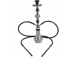 Waterpijp Set 55cm met 2 Pijpen en Accessoires voor Perfecte Shisha Beleving