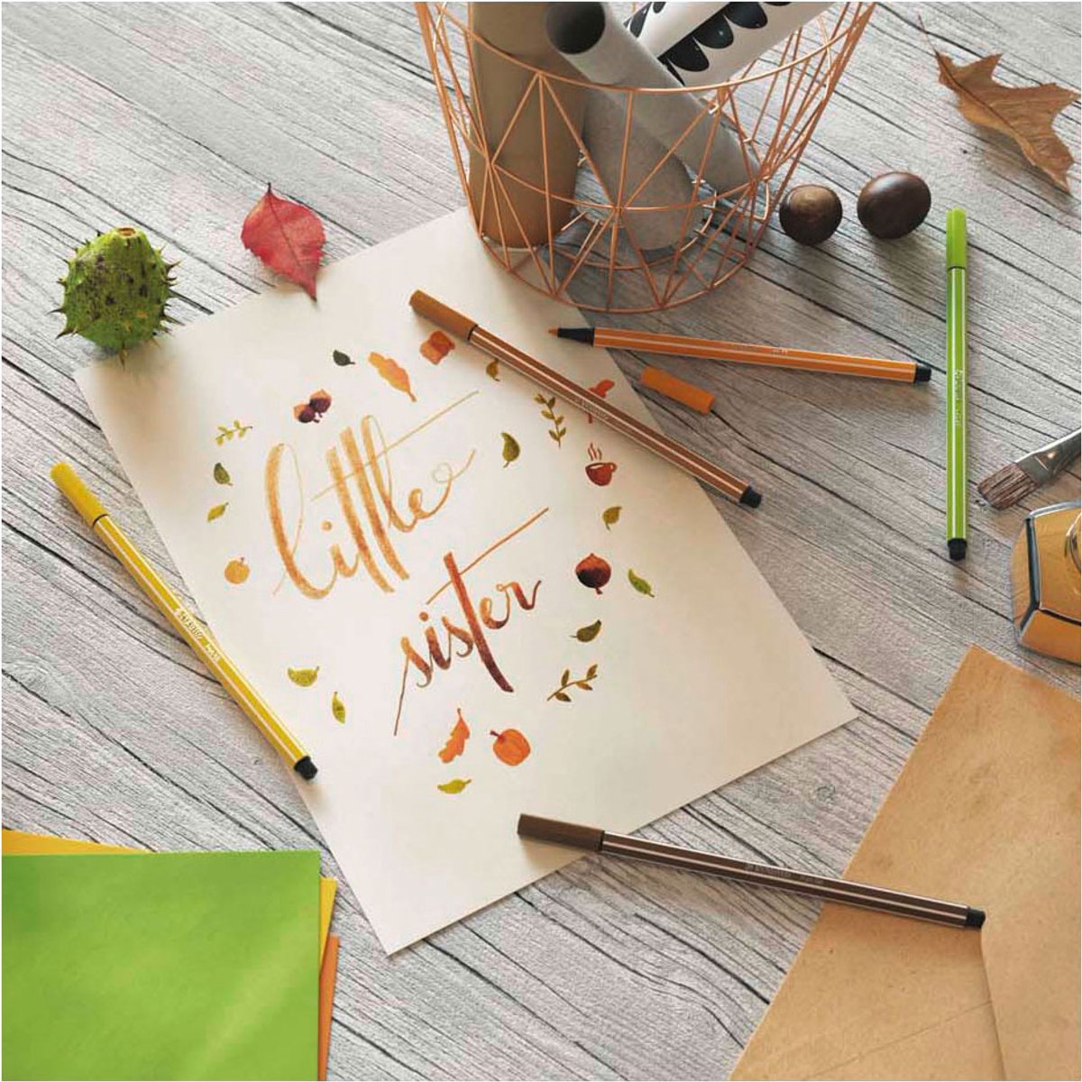 STABILO Pen 68 - Premium Viltstift - Geel - per stuk — afbeelding 12