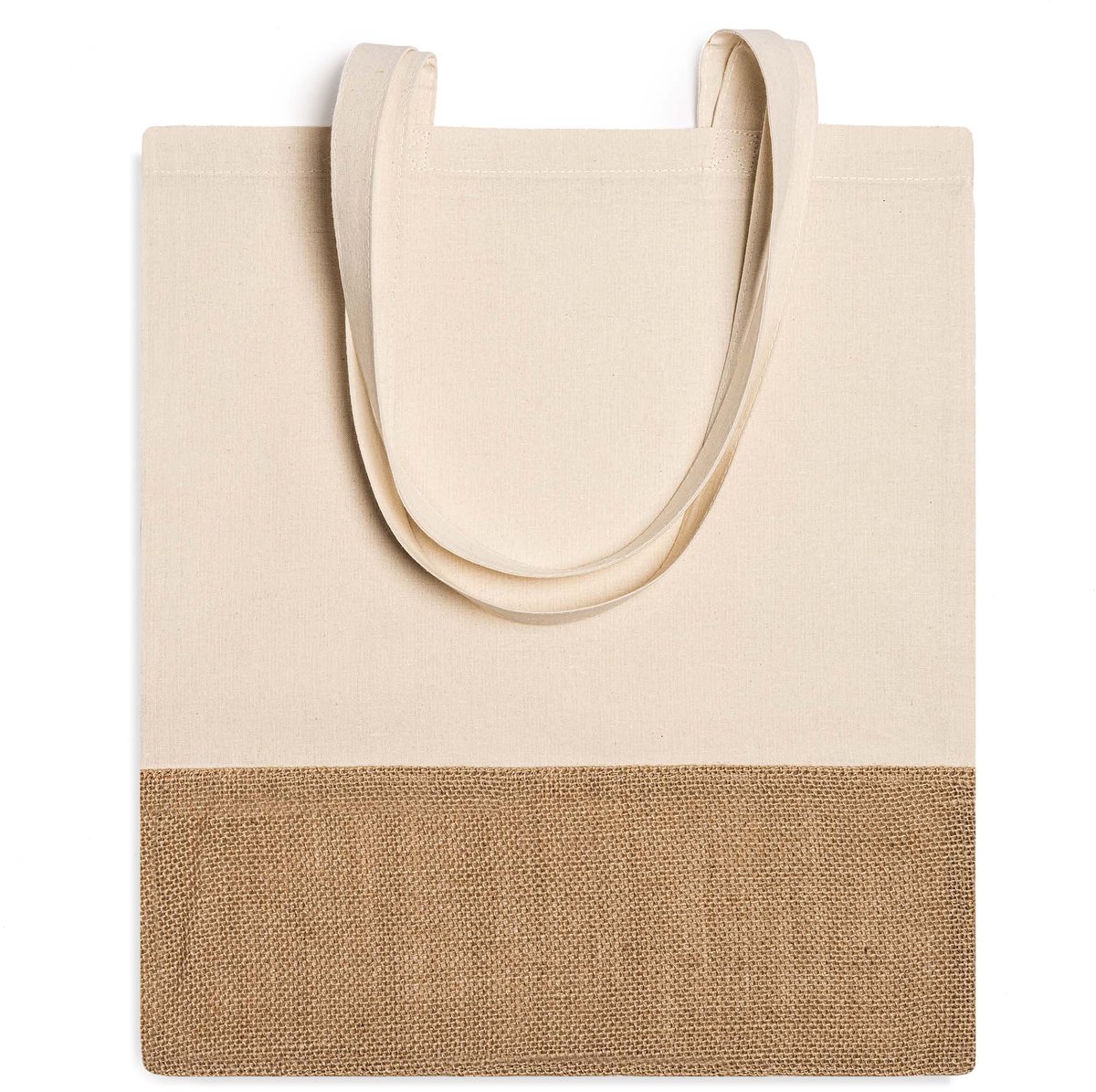 10 katoenen tassen katoen en jute. Model Wave geschikt voor sublimatie