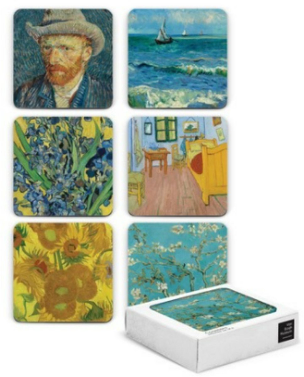 Onderzetters van Gogh - Highlights - 6 stuks