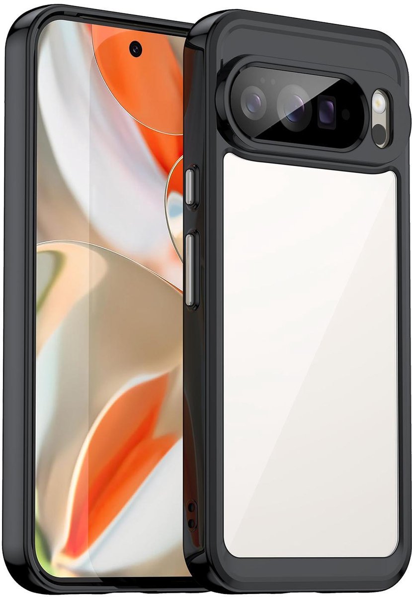 Mobigear Hoesje geschikt voor Google Pixel 10 Pro XL Telefoonhoesje Hardcase | Mobigear Crystal Backcover | Pixel 10 Pro XL Case | Back Cover - Zwart