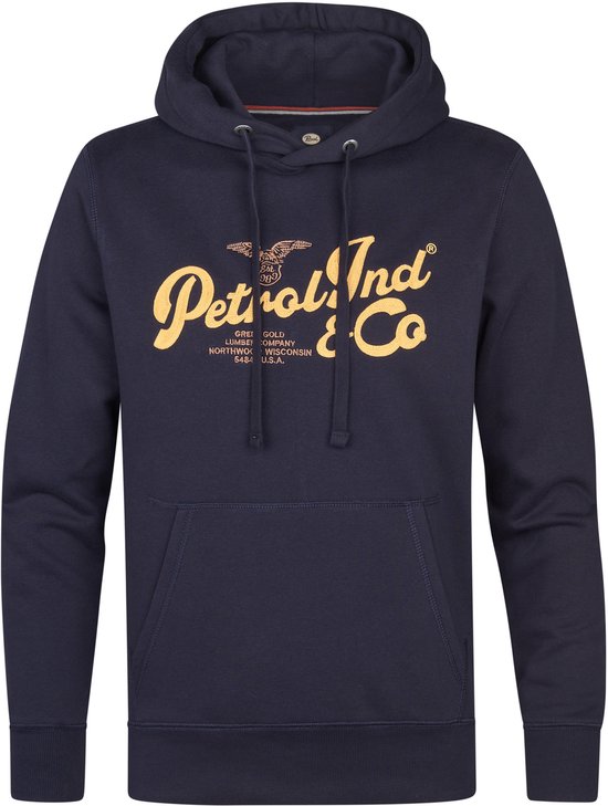 Petrol Industries Heren Artwork Hoodie Kennewick Blauw Maat