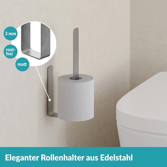 WEISSENSTEIN WC-reserve rolhouder - toiletpapierhouder roestvrij