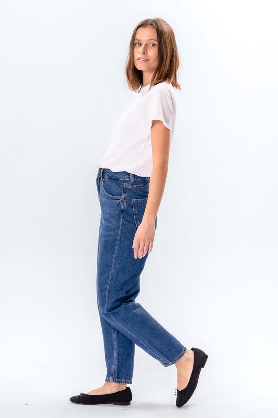 The Original Performance Mom Jeans - Jeans Femme - Denim Bleu Moyen - Mom Fit - Taille Haute