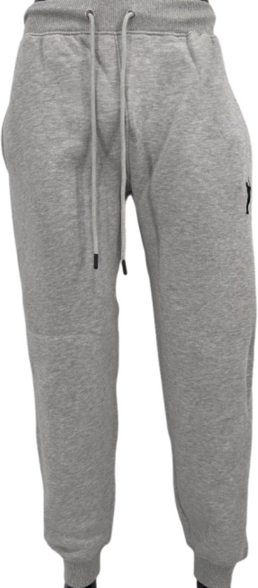 Hitman Joggingbroek Heren - Trainingsbroek Heren - Sportbroek Heren - Katoen - Diepe Zakken - Licht Grijs - Maat XL