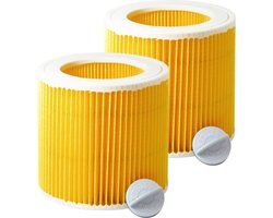 2x Dparts filter geschikt voor Karcher WD1 WD2 WD3 en MV2 MV3 series - patroonfilter - nr. 6.414-552.0 - 64145520