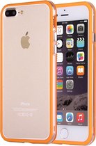 Mobigear Bumper Case Donker Oranje / Transparant iPhone 7 Plus / 8 Plus