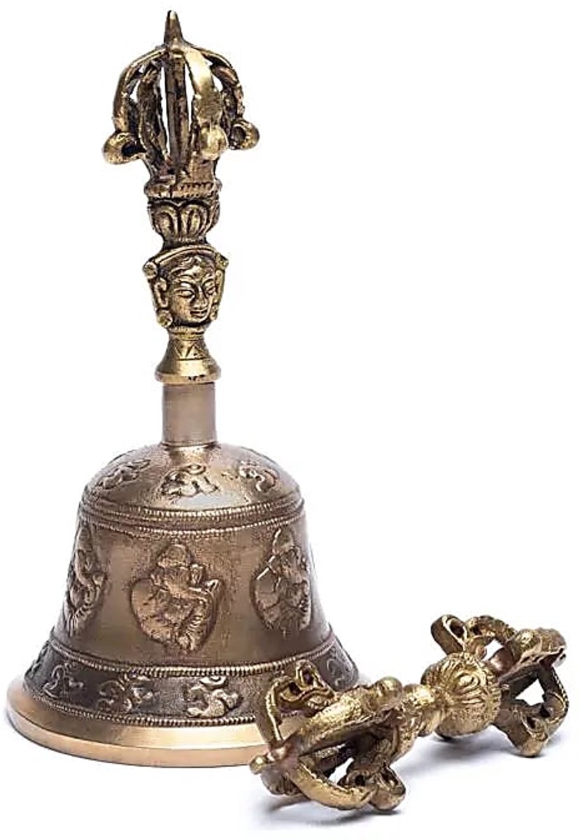 Dorje & bel met Ganesha en Ohm M