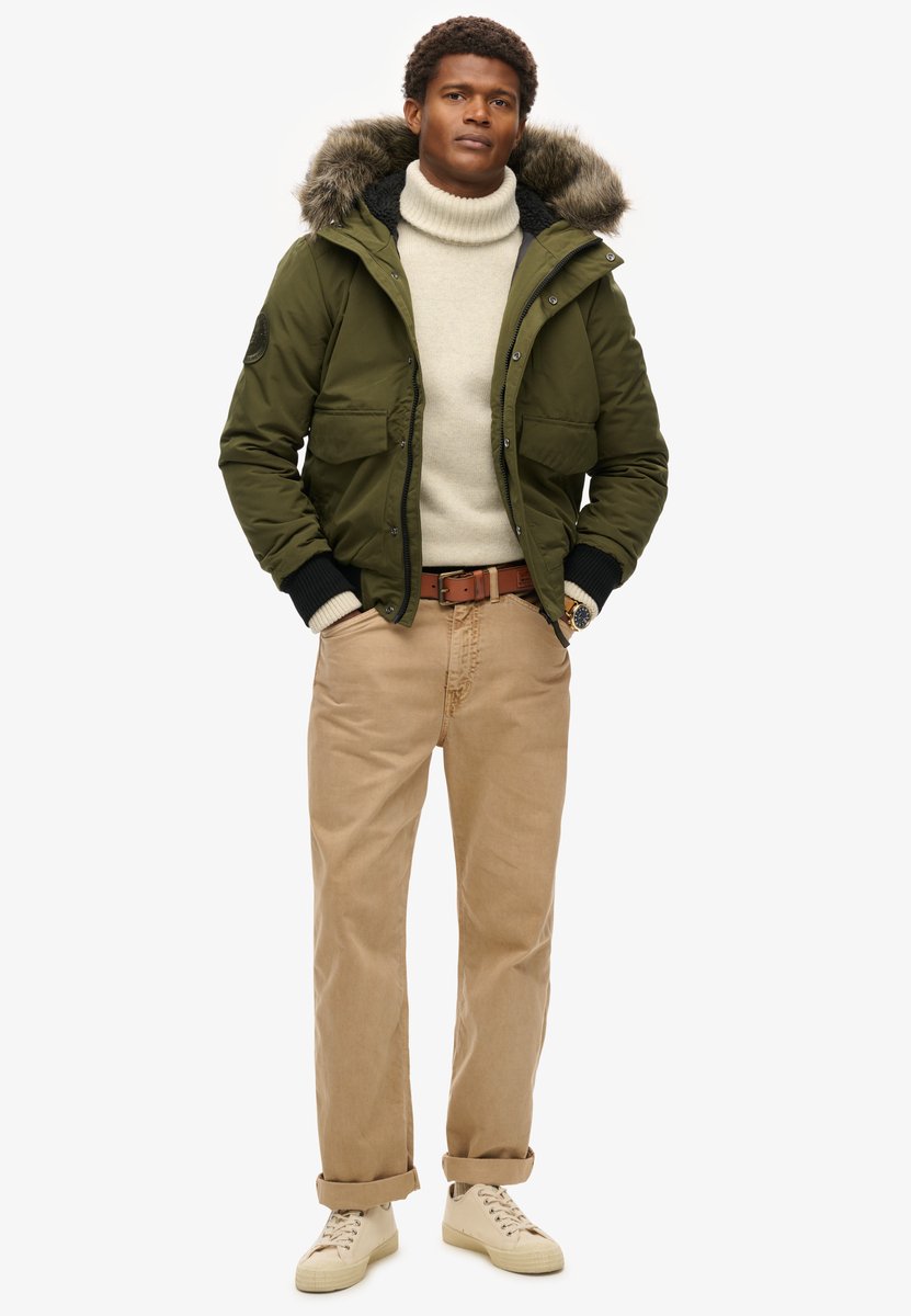 Superdry Heren Everest Bomber 2XL Olijf