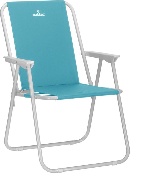 Outtec® Campingstoel - Strandstoel - Vouwstoel - tot 100kg - Visstoel, Tuinstoel, Lichte Campingstoel