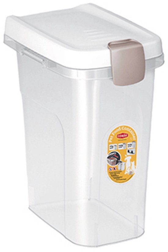 Stefanplast 15 litres blanc / marron.