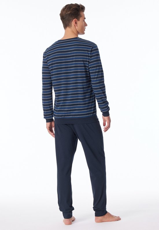 Schiesser Pantalon long pyjama - 800 Blue - taille XL (XL) - Hommes Adultes - 100% coton - 181534-800-XL