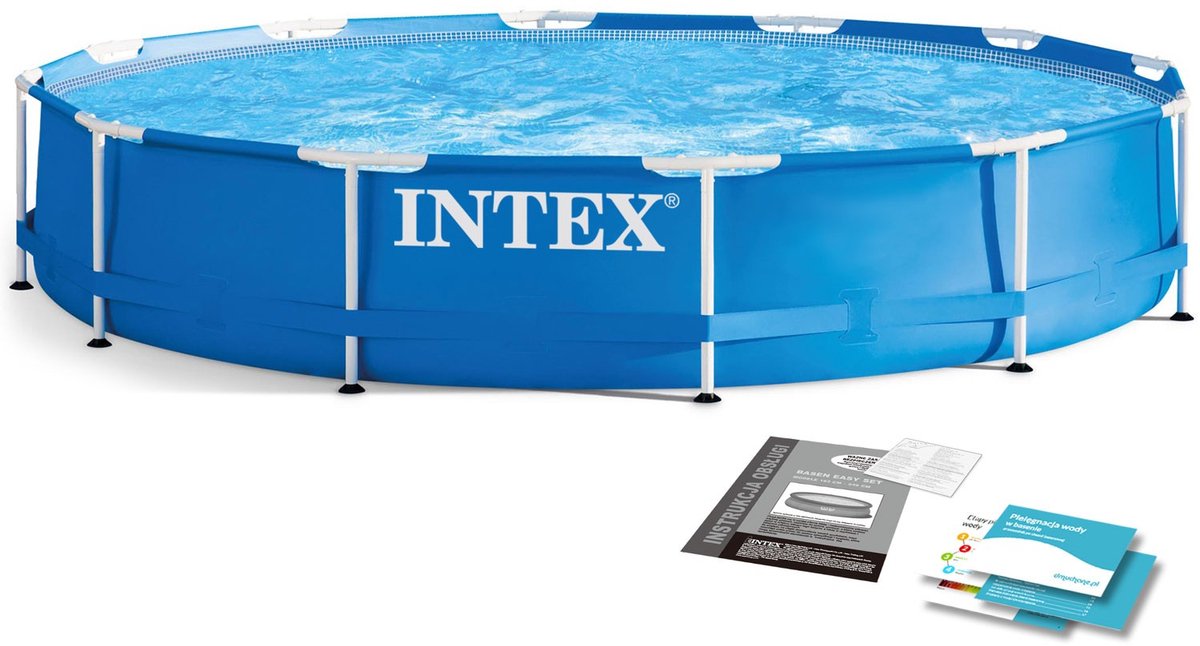 Intex Framepool Rond 366 CM X 76 CM hoog (zonder pomp)