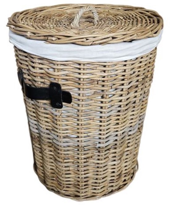 SONGMICS Wasmand 160 liter, handgeweven, synthetische rotan