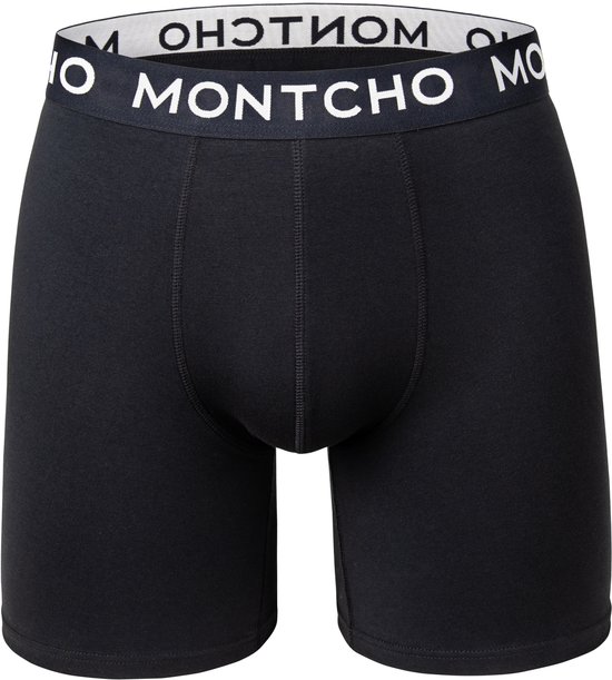 MONTCHO - Série Long Essence - Boxer homme - Sous-vêtements homme - Boxers Sous-vêtements - 1 Pack - Zwart - Taille : XL