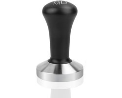 Adore Maison Barista Tamper - 51 mm – Zwart – Houten Koffieverdeler voor Espresso – Hoogwaardige Koffiestamper voor Perfecte Extractie en Smaak