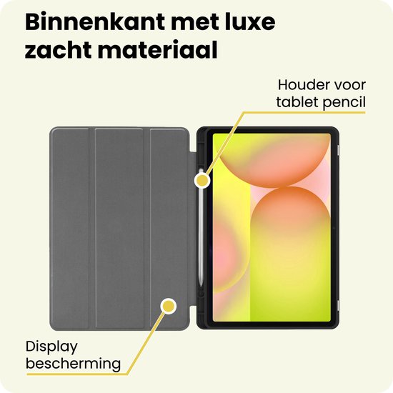 Étui de protection de Luxe pour Samsung Galaxy Tab S10 FE Plus avec découpe Plus S Pen - Vert Samsung