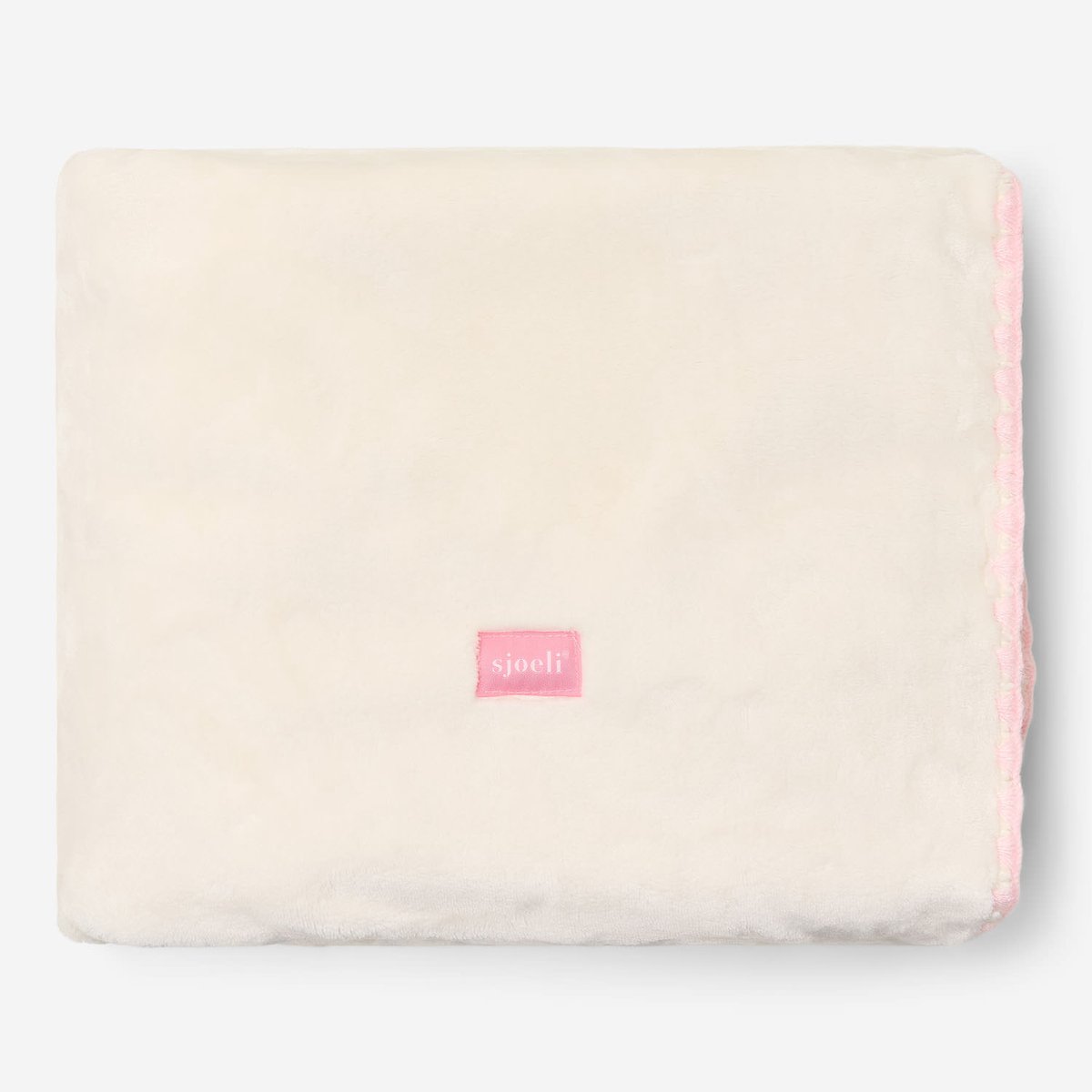 Sjoeli - Baby Deken Ledikant - Knit Fleece - 110x140 - Soft Pink