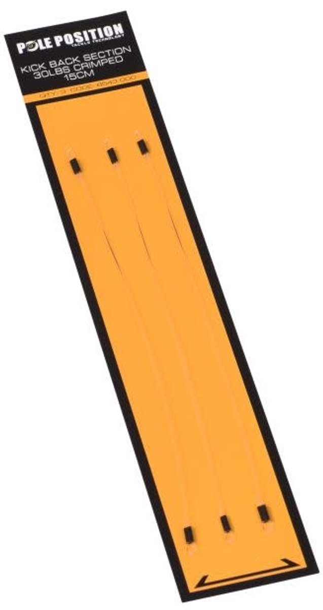 Pole Position Kickback Section Crimped 15cm (3pcs)