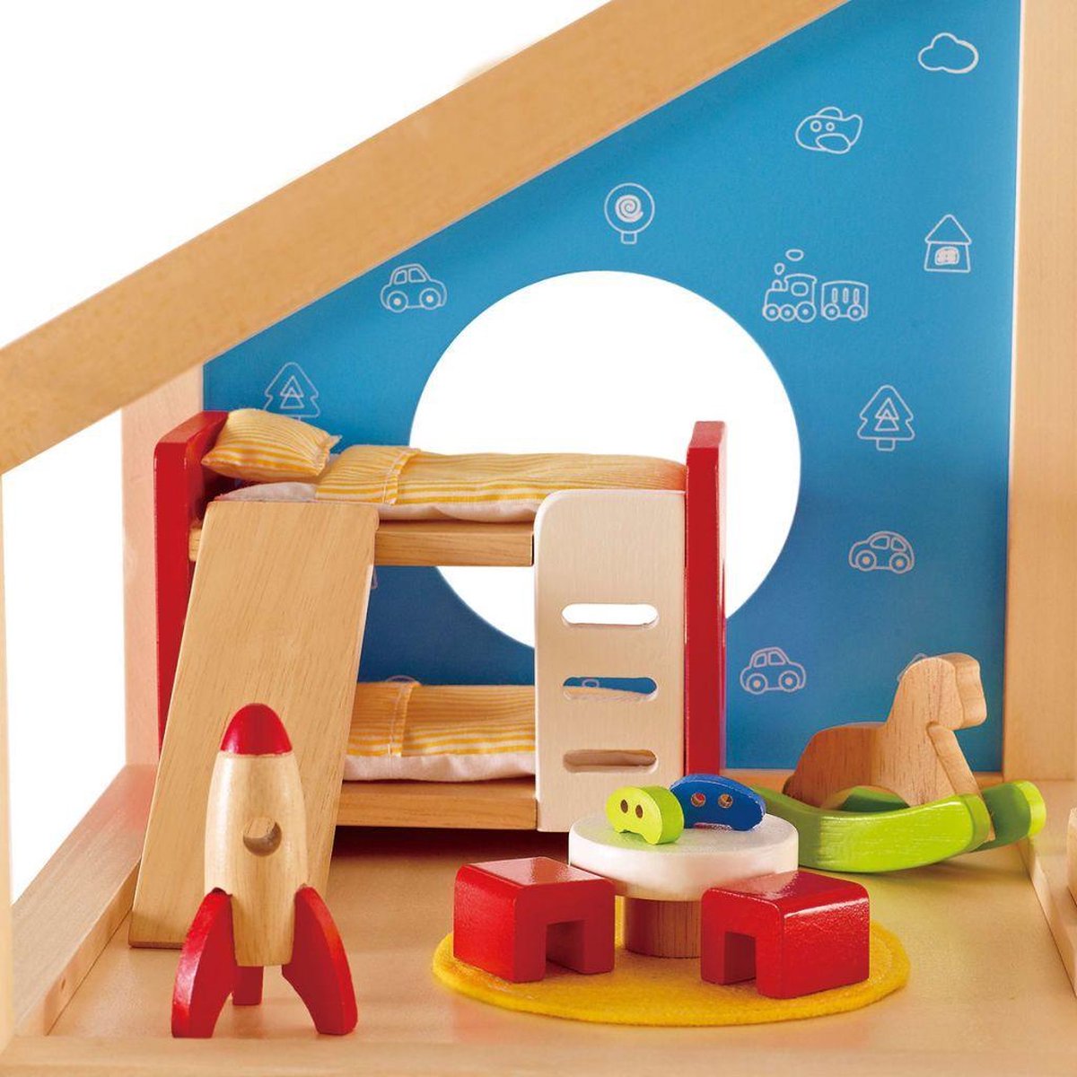 Hape Kinderkamer Poppenhuis Meubels - 14-delig speelset voor kinderen vanaf 3 jaar — afbeelding 7