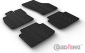 Gledring Rubbermatten passend voor Volkswagen Arteon 6/2017- (T profiel 4-delig + montageclips)