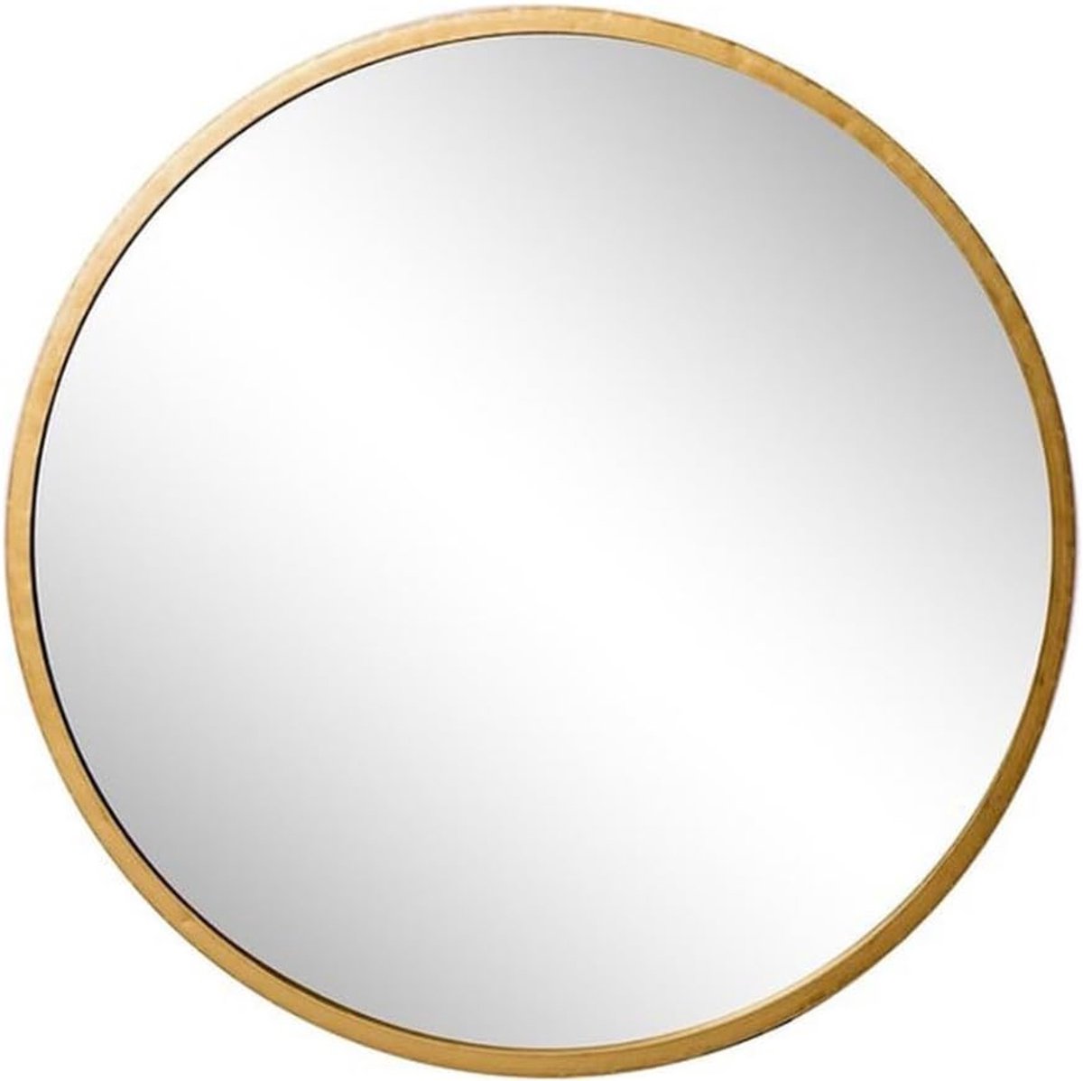 Moderne Nordic Design Ronde Wandspiegel - Goud - 80 CM - Perfect voor Badkamer en Make-up