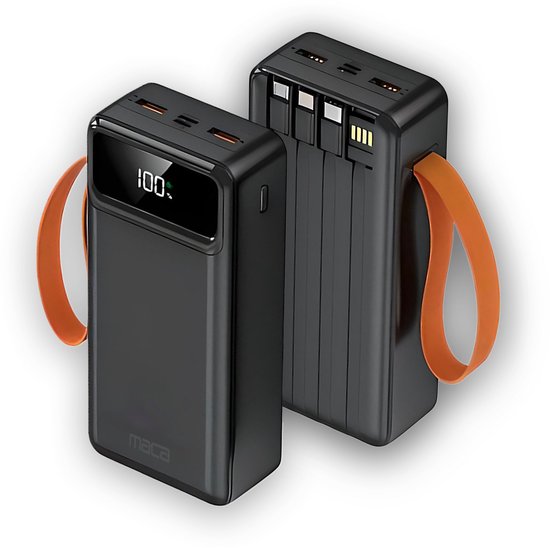 Maca Powerbank 30000 mAh met Ingebouwde Kabels - Maca - €26,99