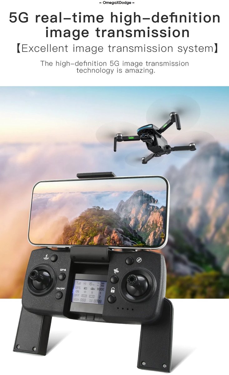 LUXWALLET OMEGA X DODGE - 45 km/h - FPV WiFi 5Ghz - 2x Camera thumbnail 5