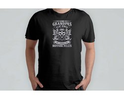 Real Grandpas Ride Motorcycles - T Shirt - MotorcycleLife - Dad - Papa - RideOrDie - BikerVibes - BornToRide - MotorLeven - Motorrijders - TweeWielen - Motorrit