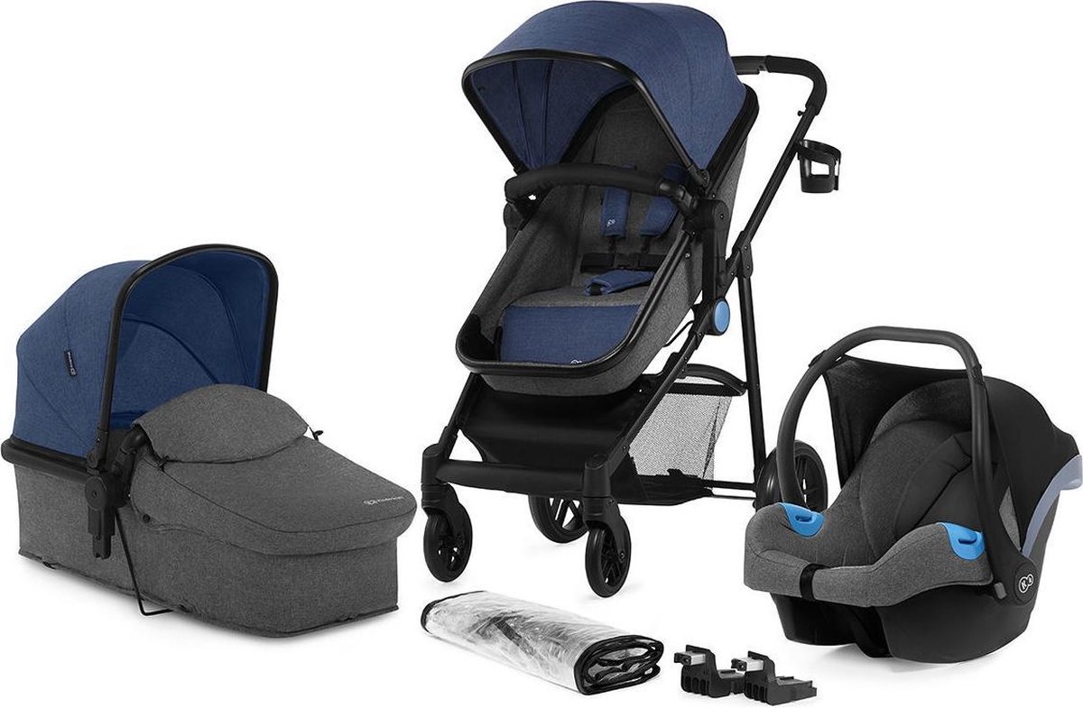 Kinderkraft Juli 3 in 1 Kinderwagen - Inclusief Autostoel - Navy