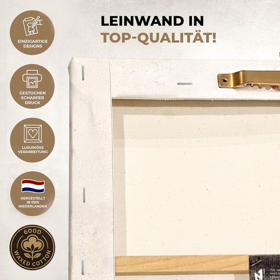 Graffiti Banksy - Balloon Girl - Impression sur toile Premium 48x67,5 cm - Décoration murale