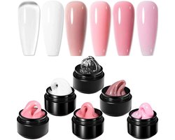 HEMA Born Pretty - Builder gel - 6x15 ml - -vrij - Buildergel - Builder gel nagels - Builder gel set - Builder gel gel nagels - Gelnagels - Gel nagels - Gel voor nagels - Hard gel - Polygel