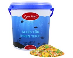10 liter (1,24 kg) Lyra Pond® Pond Multi Flakes visvoer vijvervoer in een emmer