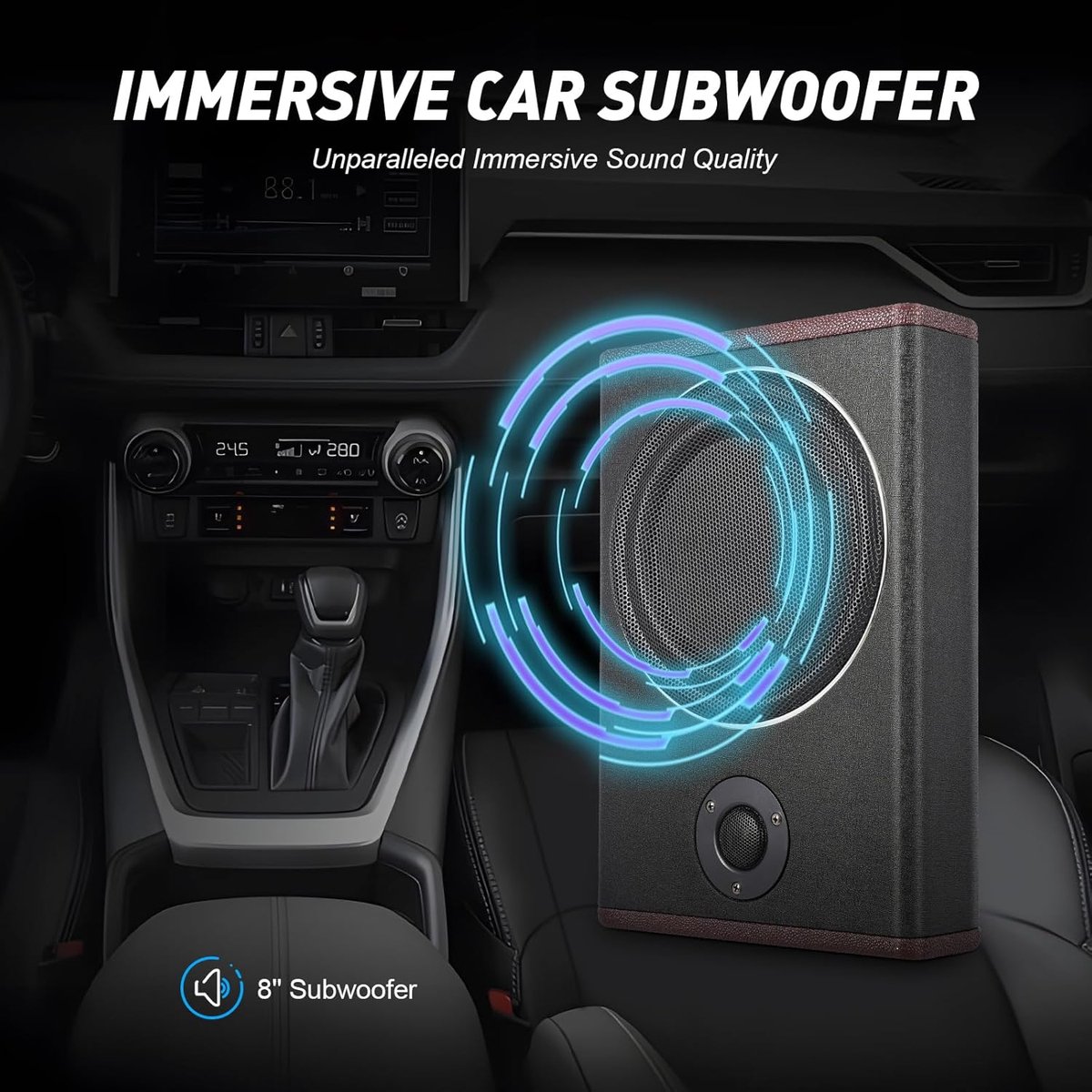 Underseat Subwoofer - Auto Versterking - Speakers – foto 8