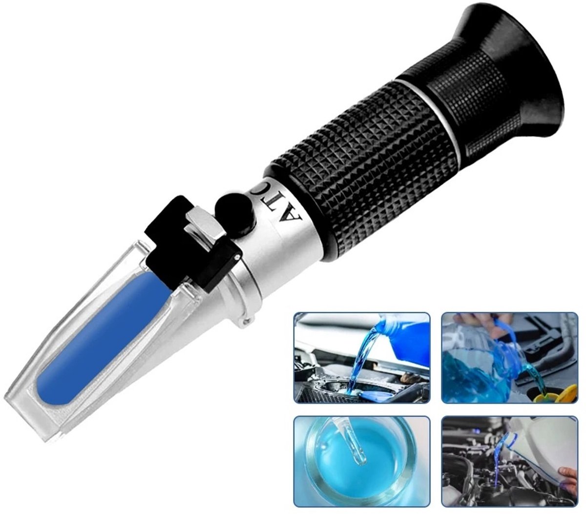 WiseGoods Premium Refractometer - 0-90% Brix - Met ATC Functie & Instructies - Anti Vries / Ureum Meter - Meten Voertuig - Tool
