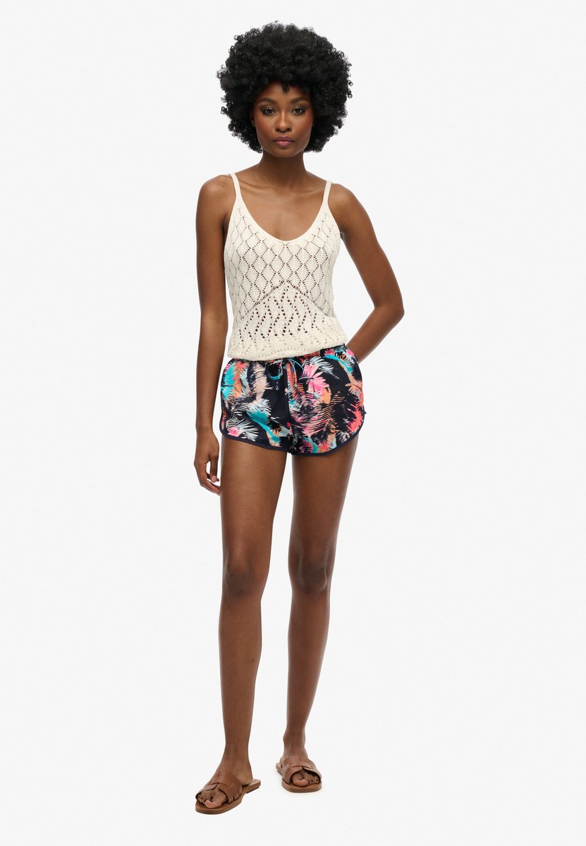 Superdry Vintage strandshort met print Dames Korte broeken Fluro Tropic
