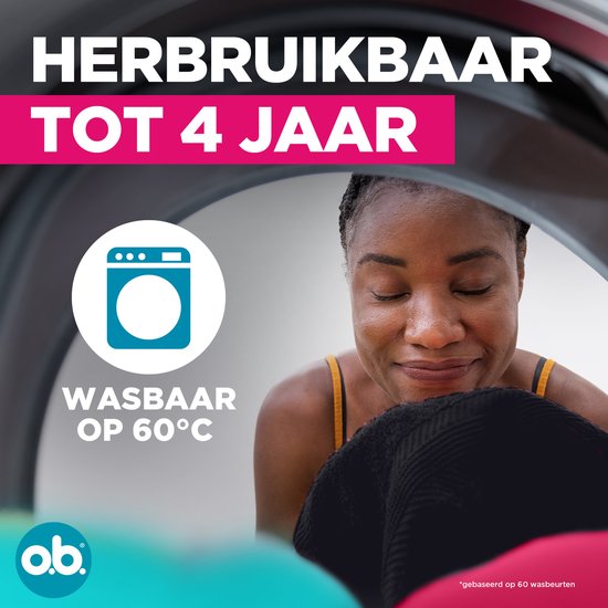 ob sous-vêtements menstruels réutilisables - pour femme - taille M/L - 1 pièce