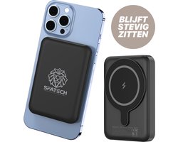 SFATECH MagSafe Powerbank 10.000mAh – SFT001 – 20W Snellader – MagSafe Draadloos – iPhone & Android – Compact Design– Zwart – Inclusief Beschermzakje