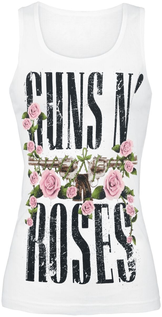 Guns N' Roses Big Guns Dames Top - wit - M