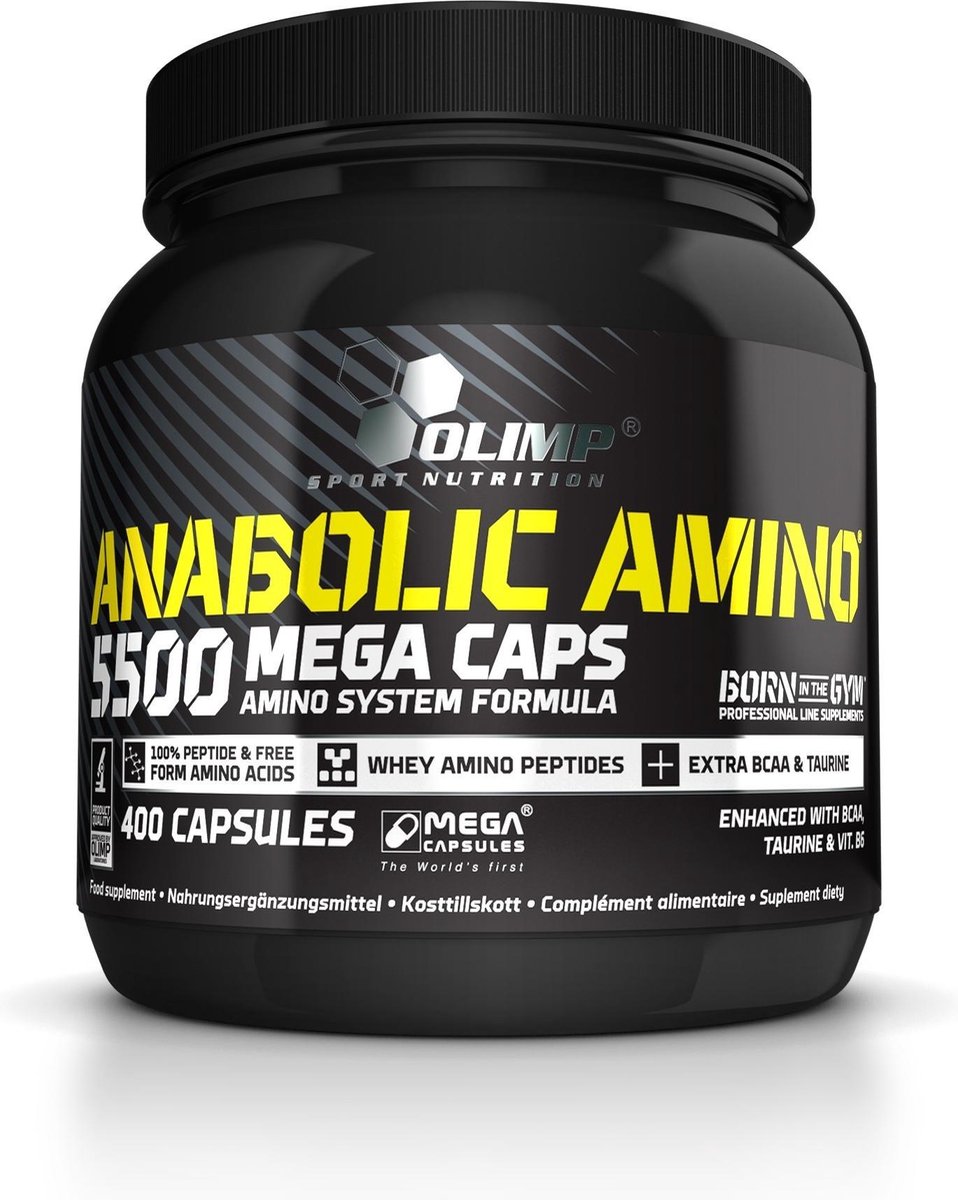 Goedkoopste Olimp Supplements Anabolic Amino 5500 Mega Caps - Aminozuren - 400 capsules