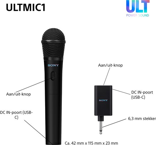 Sony ULT MIC microfoonset Zwart